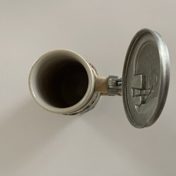 Vintage 1983 Avon Great American Football Ceramic Lidded Beer Stein Ceramarte - Picture 13 of 16